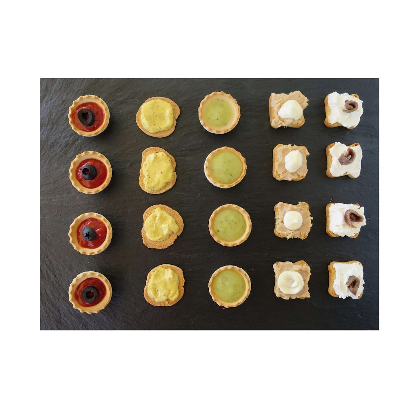 Pack de 6 bandejas de pizarra de 40 x 30 cm, ideal para servir comida de manera elegante, plato para alimentación, degustación, tabla embutidos, plato hostelería, bandeja rústica (40 x 30 cm)