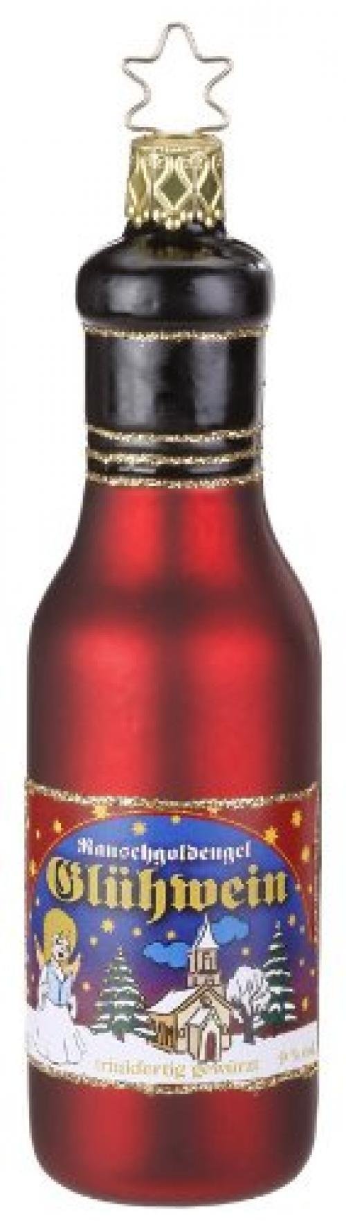 Inge Glas Christmas Wine 1-115-13 IGM German Glass Christmas Ornament Gift Box