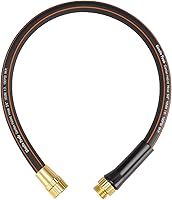 Vista 22 de Giraffe Tools - Manguera conectora corta de jardín de 15 pies x 5/8 pulgadas, resistente, flexible, ligera, material híbrido con mango giratorio