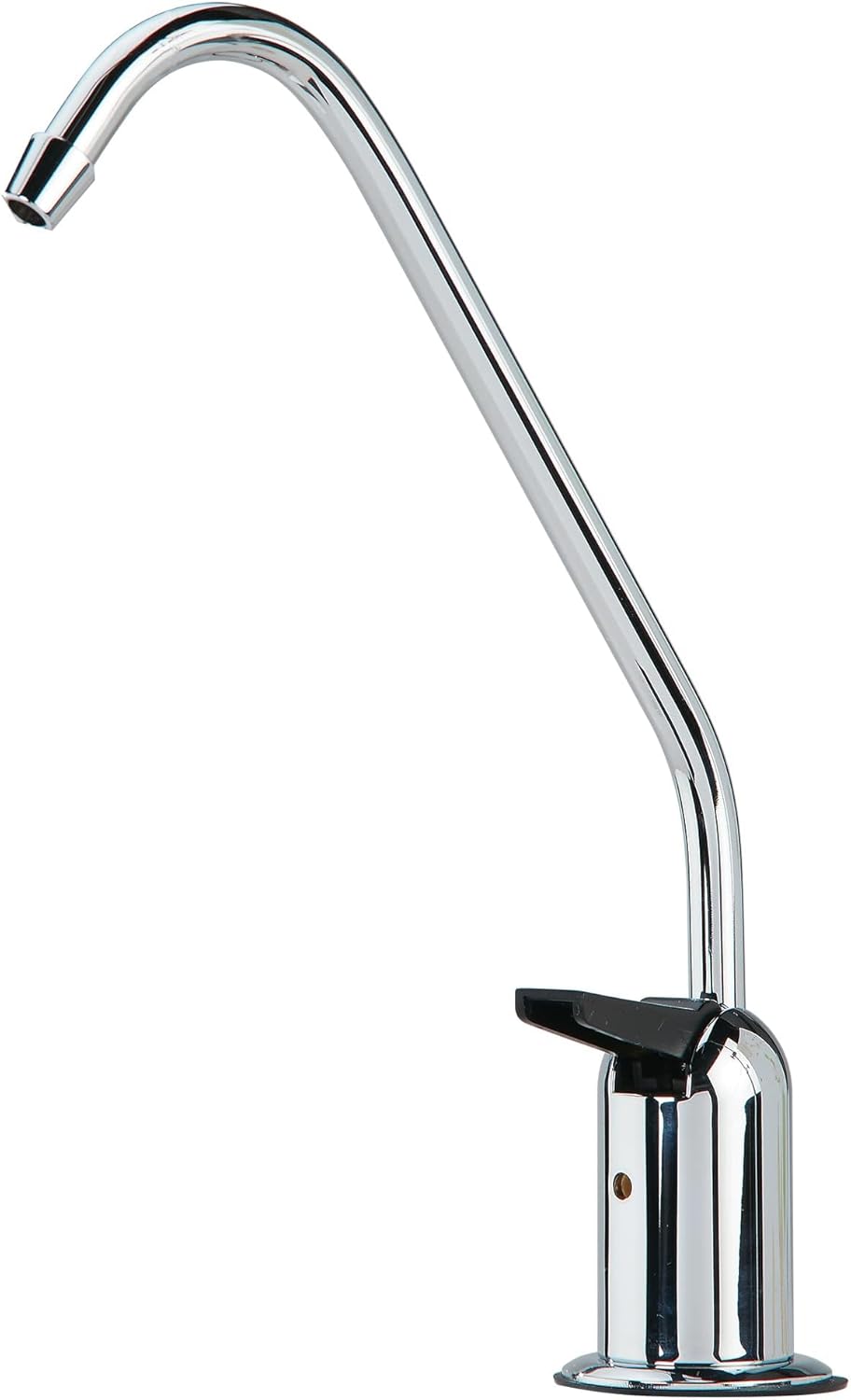 Watts Premier Standard Air Gap Auxiliary Faucet with 1/4" Supply Tubing Connection for RO Reverse Osmosis Water Filtration Systems, Touch N'Flow Spring Loaded Handle, Chrome