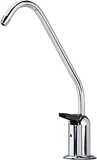 Watts Premier Standard Air Gap Auxiliary Faucet with 1/4" Supply Tubing Connection for RO Reverse Osmosis Water Filtration Systems, Touch N'Flow Spring Loaded Handle, Chrome
