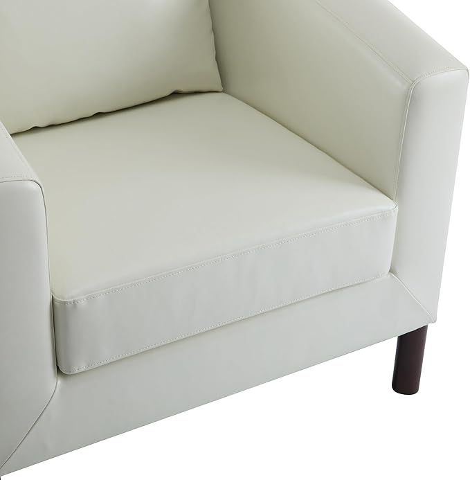 Sillón Tapizado Blanco Lounge con Brazos miniatura 9