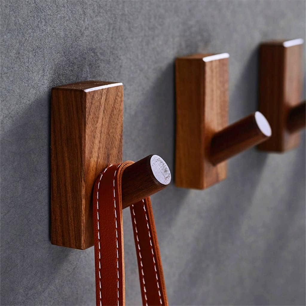 Nordic Natural Wooden Hanger Wall Mounted Coat Key Bags Storage Holder Decoration Hook for Hat