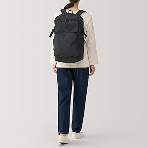 新品未使用❣️無印良品｟黒｠上から開くリュックサック男女兼用 新品未使用❣️無印良品｟黒｠上から開くリュックサック男女兼用