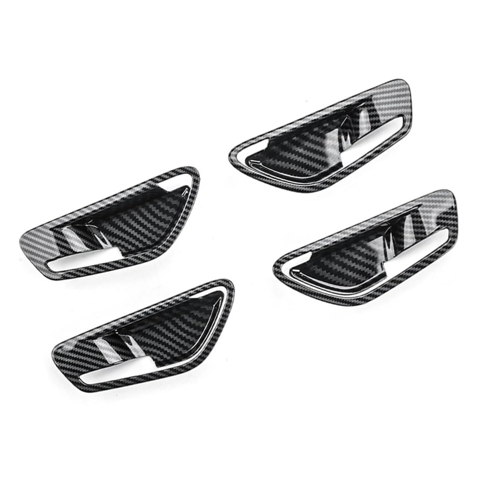 Oopuhksy Carbon Fiber Look Car Inner Door Bowl Handle Frame Cover Interior Accessories For Hyundai For Tucson Nx4 2021 2022 2023 2024 2025 (Carbon Fiber Look)