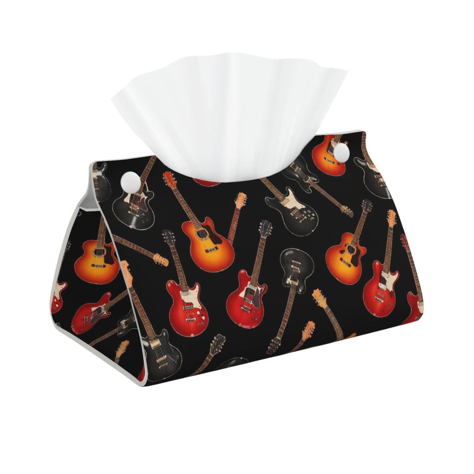 Guitars Long Tissue Box Cover Holder Home Decor Aesthetic 7.87'' x 5.12'' x 0.98''