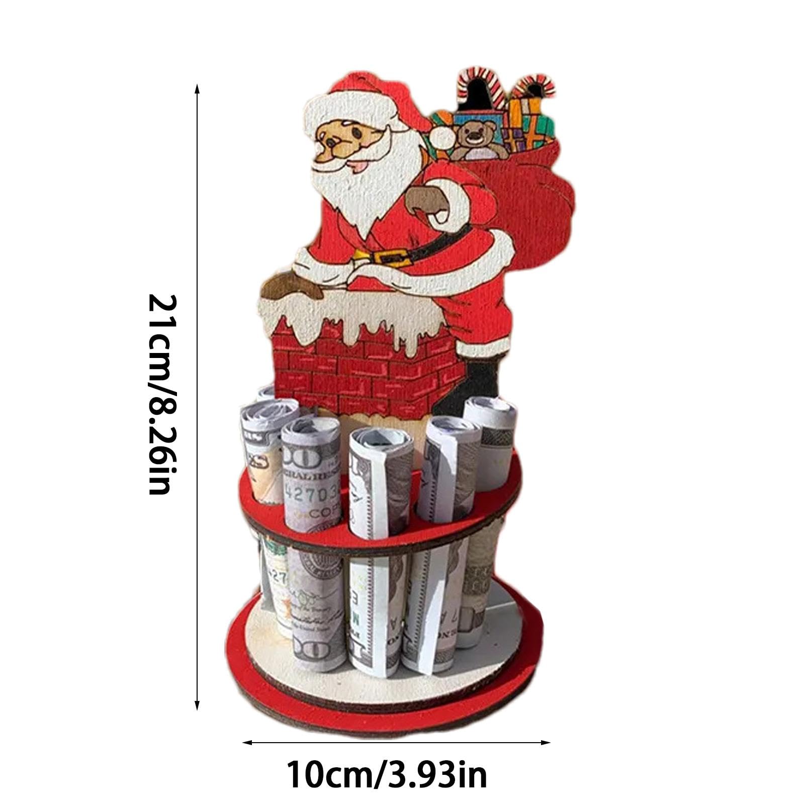 WOTEG Porte-monnaie Décoratif Pour Sapin De Noël - Porte-monnaie Fait à La Main Pour Cadeaux D'argent - Décoration De Porte-monnaie, Les Vœux De Bénédiction Peuvent être écrits Au Dos