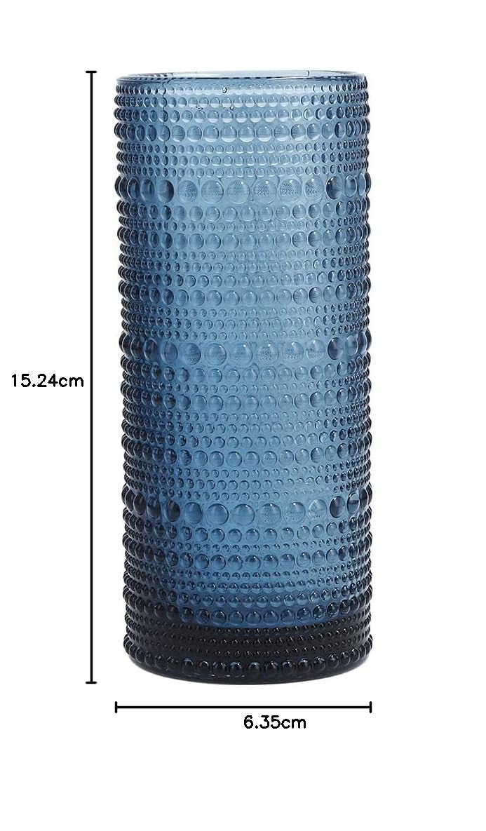 Fortessa D&V Jupiter Highball - Vaso de moda, 306.2 g, juego de 6, aciano