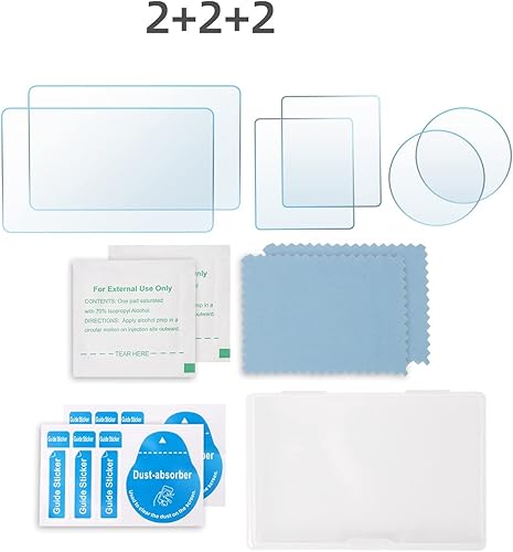 Miniatura 8 de Protector de pantalla de vidrio templado para cámara DJI Osmo Action 3, 2 películas protectoras de pantalla frontal y 2 películas protectoras de