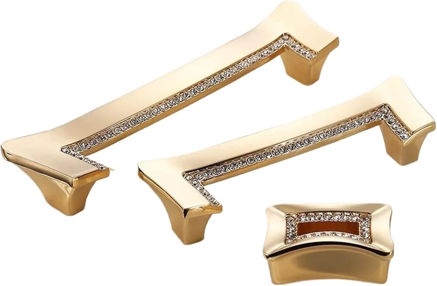 Zinc Alloy Furniture Handles Kitchen Cabinet Wooden Door Pulls Dresser Drawer Handles Home Improvement Hardware 2Pcs(96mm)