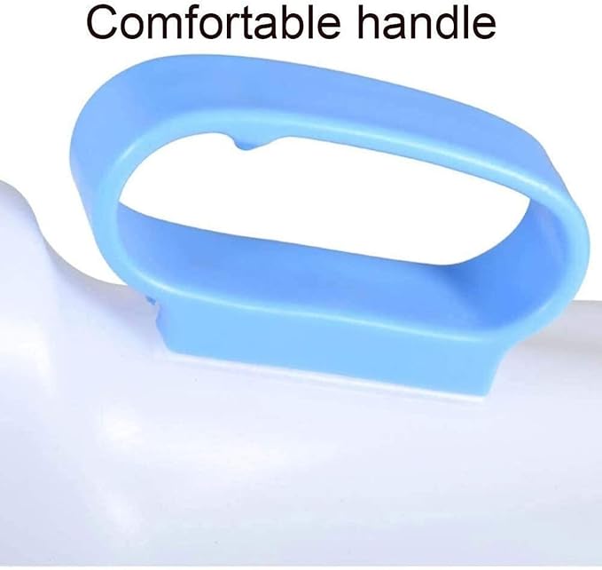 Orinal portátil de silicona 1200 ml con tapa rosa miniatura 4