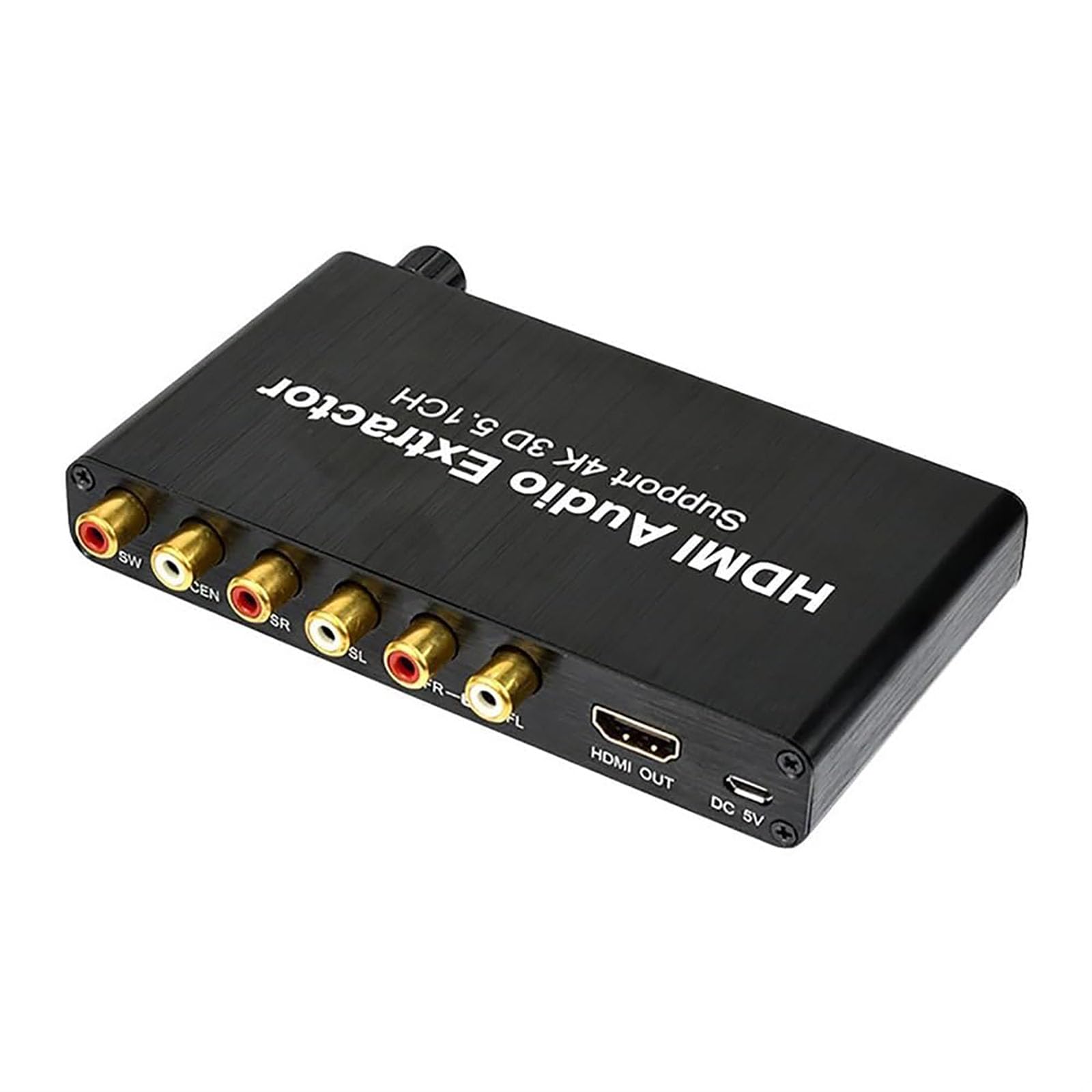 Convertisseur Audio numérique vers analogique HDMI 4K, décodeur Audio 5.1, Sortie Casque 3,5 mm, Lecteur réseau Compatible, HDTV, DVD Blu-Ray, DVD, PS3, DM500S, DM800HD, etc.