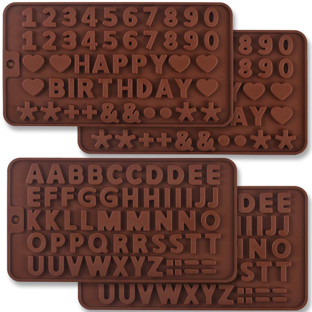 Stampi In Silicone Per Scritta Happy Birthday – 2 Pezzi Per Torte E Cioccolato Fai Da Te