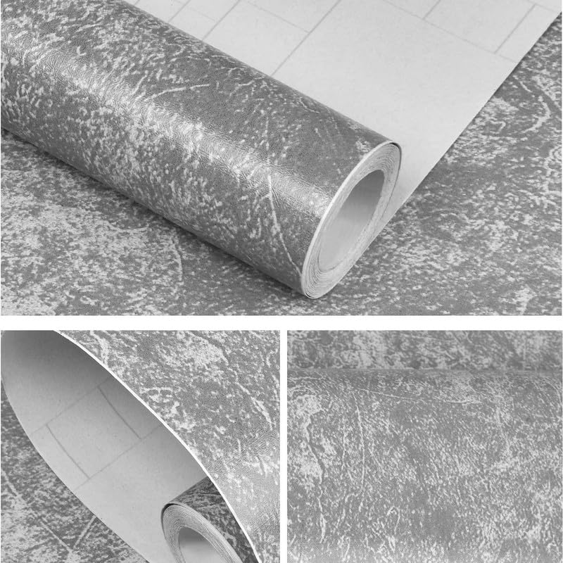 LUXURA CREATIONS 200 X 45 CM Smokey ASH Textured SELF Adhesive Wallpaper for Living Room Bed Room Kitchen Peel and Stick Vinyl Wallpaper (B0CJCJPT8D) Amazon Price History, Amazon Price Tracker