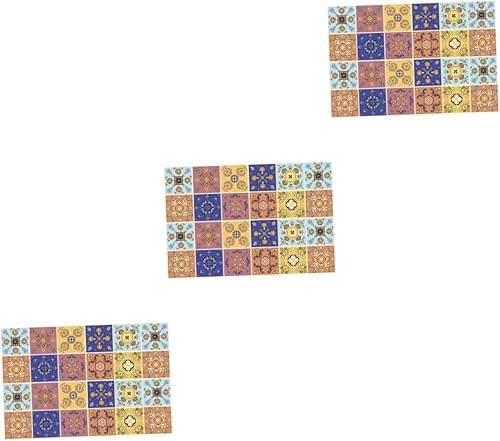 DOITOOL 72 pcs Wall Sticker Floor Decor Removable Stickers Stickers backsplash Sticker Bathroom Tile Stickers Kitchen Tile Decals Decorative Tile