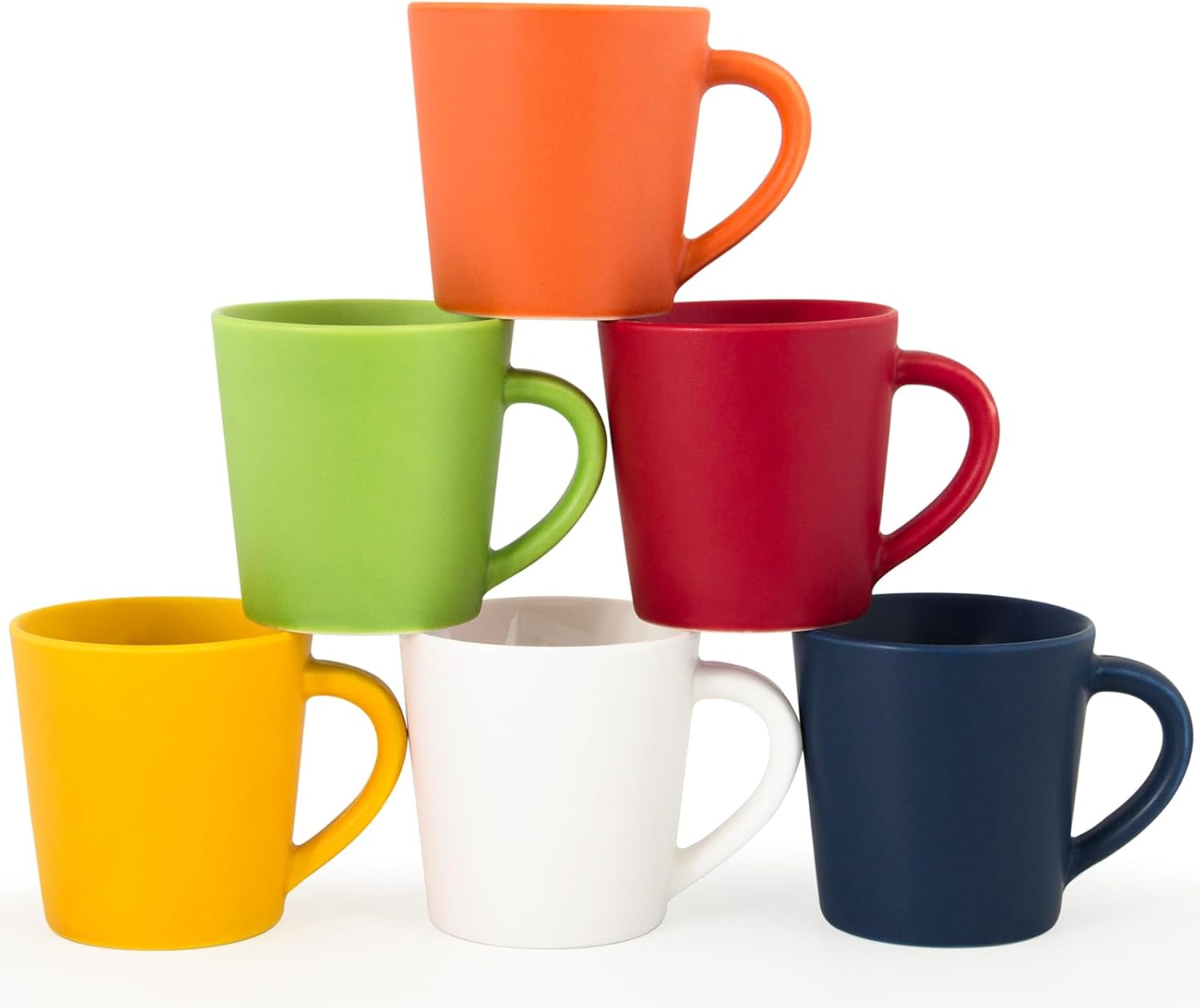 4.2oz Espresso Cups Set of 6, Ceramic Coffee Mugs Demitasse Cups for