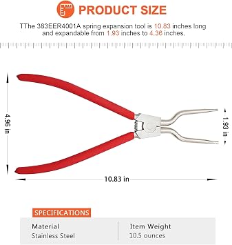 383EER4001A Washer Inner/Outer Tub Spring Expansion Tool by Beaquicy - Replacement for L-G Samsung Washing Machine - Solid Metal Washer Spring Expansion Tool can spread to a maximum of 4.3 inches