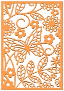 Butterfly Flower Die Cuts,Leaf Frame Flower Christmas Metal Cutting Dies Cut Stencils Template Mould DIY Invitation Card Scrapbook Embossing Craft Card Making