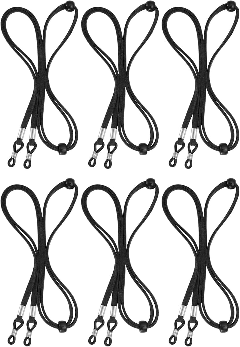6 correas para gafas para hombres y mujeres, cadenas para soporte de gafas alrededor del cuello