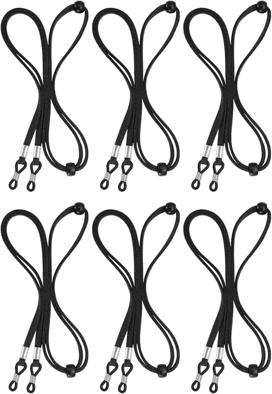 6 correas para lentes para hombres y mujeres, cadenas para soporte de lentes alrededor del cuello