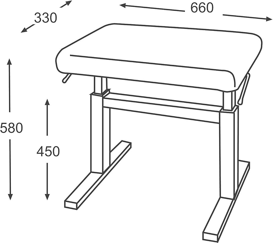 Amazon | スペインHIDRAU（イドラウ）社製 ピアノ椅子 モデルBM44H
