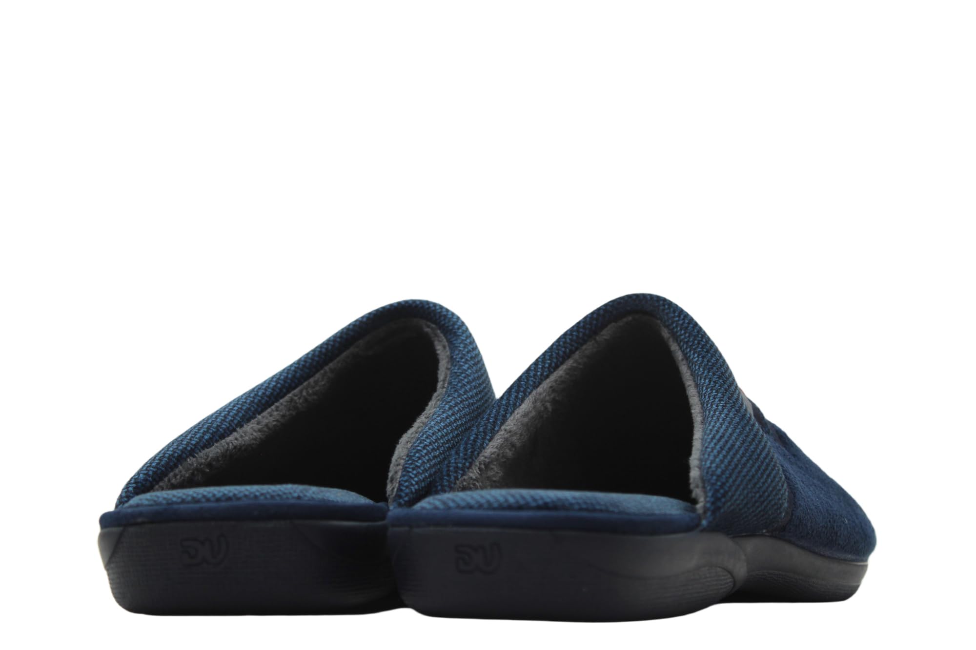 DeValverde - Zapatilla de casa, pantufla destalonada, chinela tejido textil, suela goma antideslizante, para: Hombre