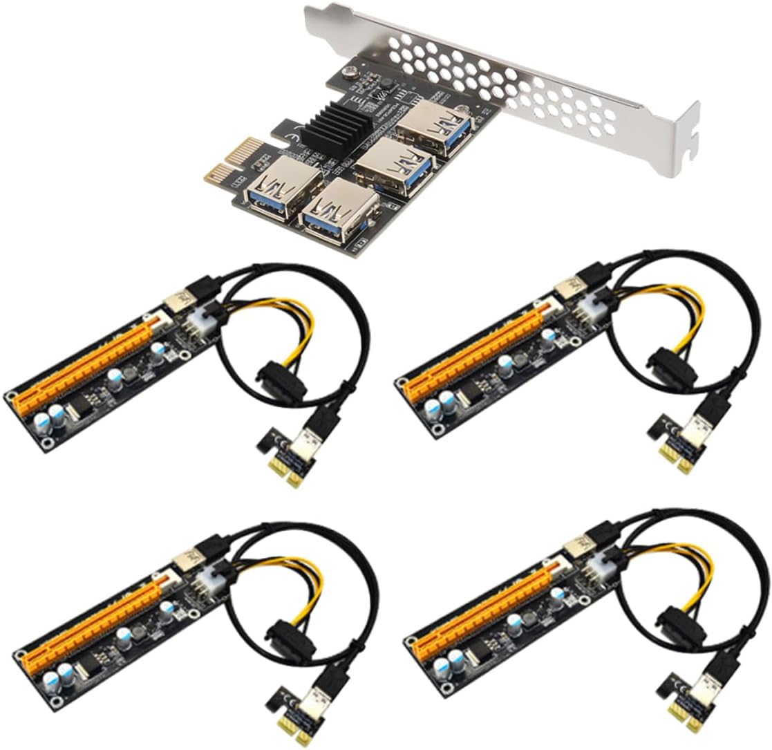 Pci E Adapter Card Port USB Riser Expansion Pci E Extender for Desktop Motherboard High Speed Data Transfer Interference Reduction Professional Design