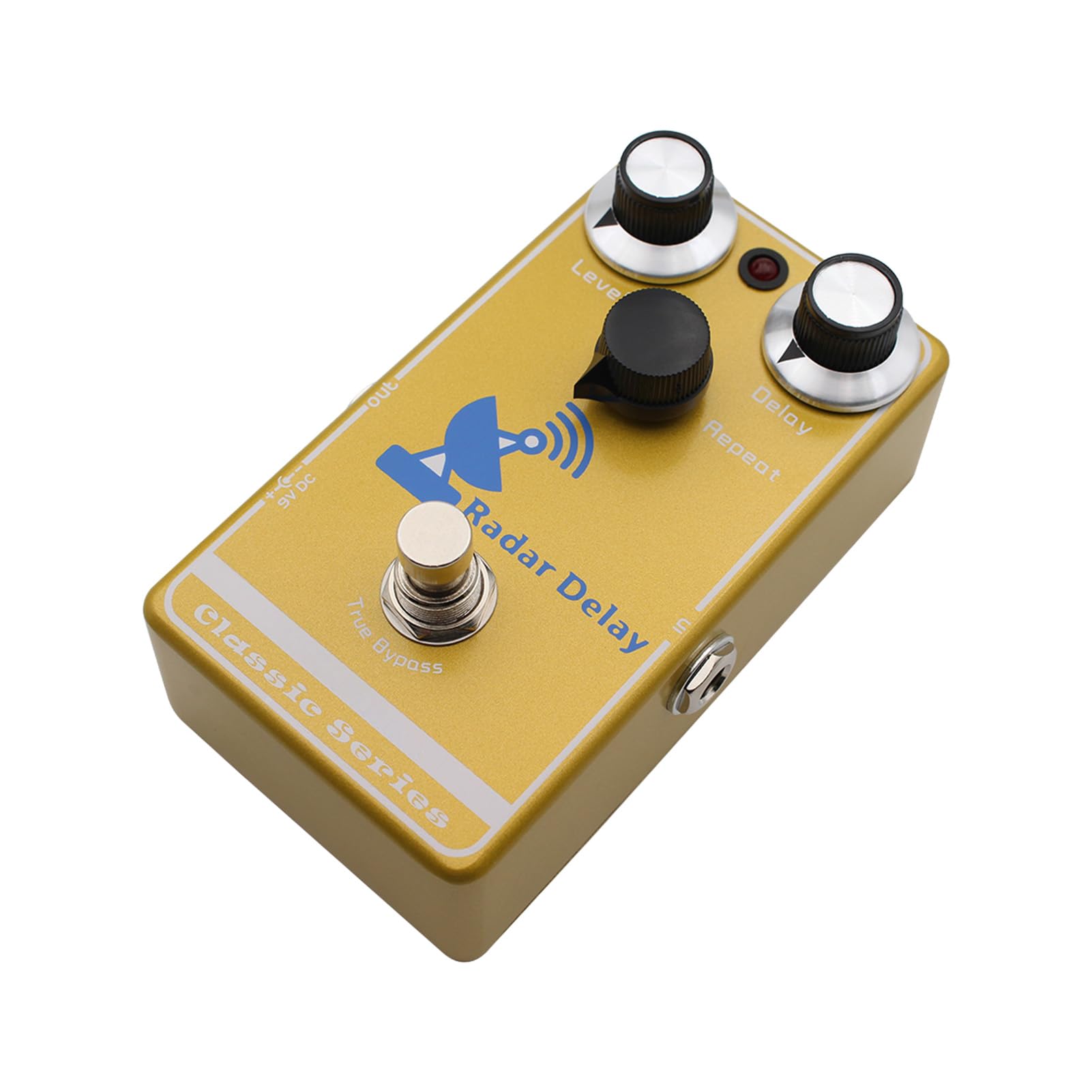 Alomejor Pedal de Guitarra, Mini Pedal de Efectos de Retardo Eléctrico, True Bypass, Apto para Distorsión para Guitarristas