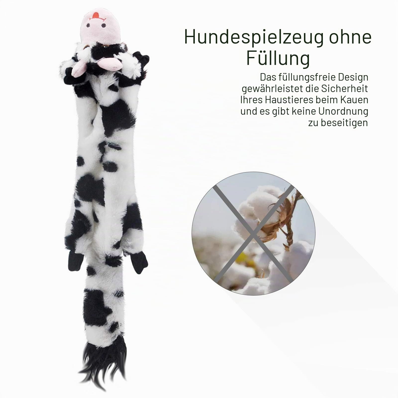 SHARLOVY Dog Quietschspielzeug 5er-Pack, Haustierspielzeug Crinkle Hundespielzeug Keine Fülltiere Hundeplüschtier Hundekauspielzeug für große Hunde und mittelgroße Hunde 5er-Pack für große