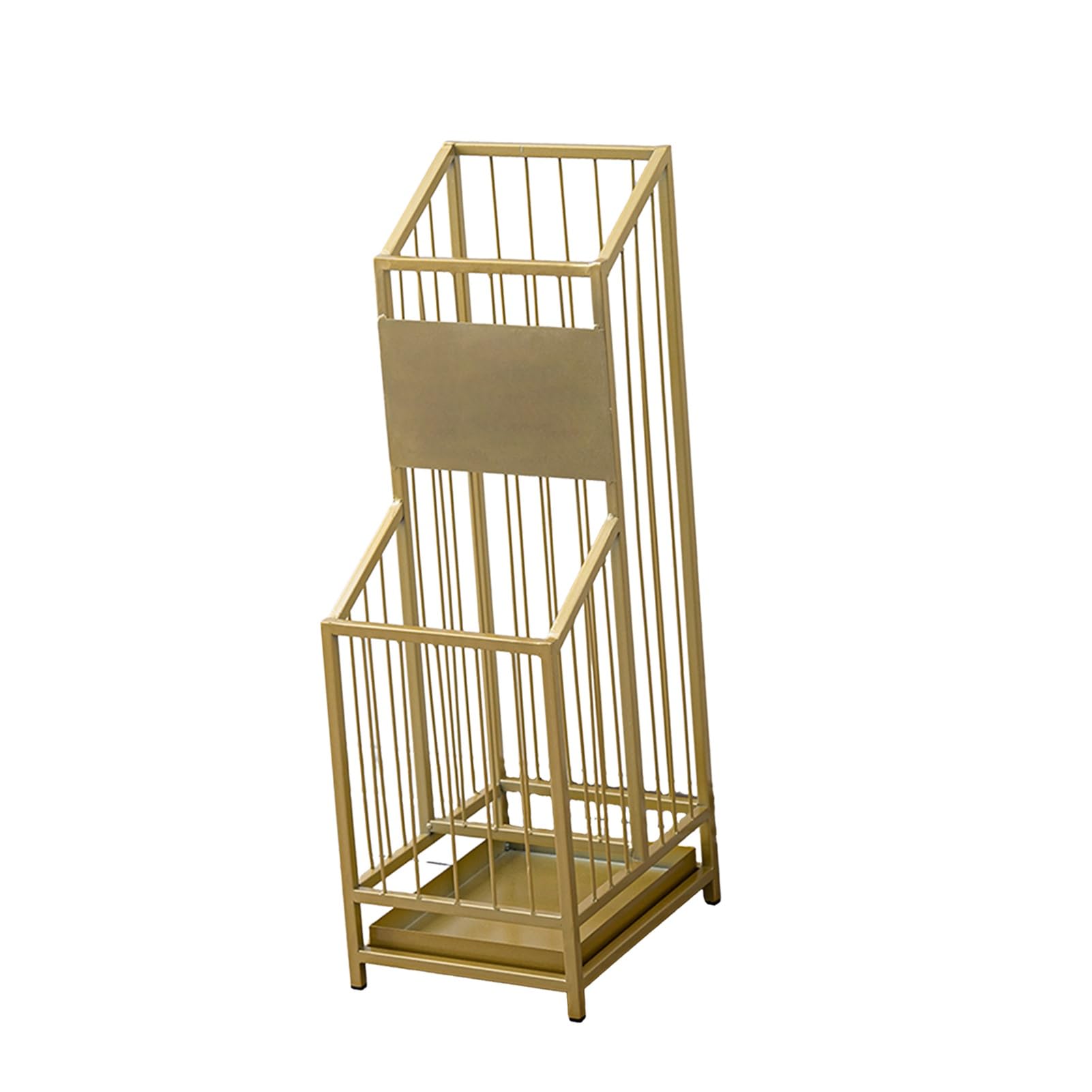 GHHVFEC Hollow Umbrella Stand Rack with Drain Tray, Partitioned Storage for Hotel Hallway Dining Room Entryway Office