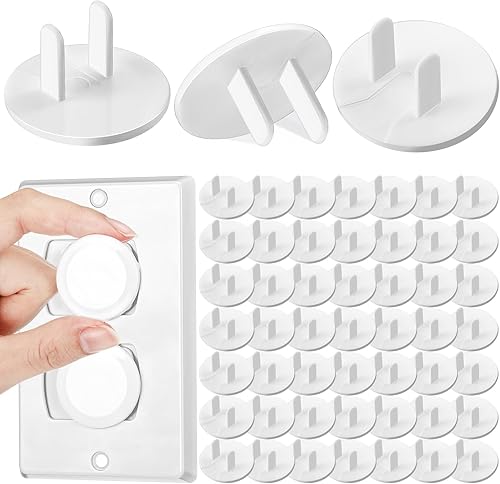 Thyle 200 fundas de enchufes a granel para niños a prueba de bebés para enchufes eléctricos, enchufe de fácil instalación, kit resistente seguro a