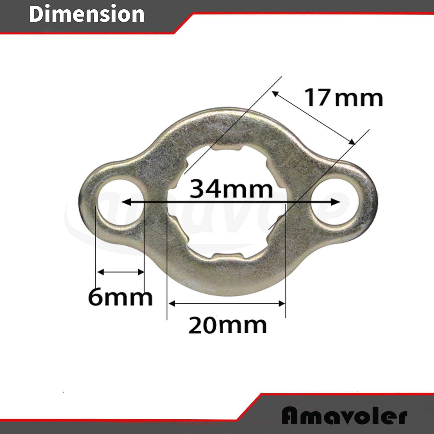 Dirt Bike Plate GOOFIT 17mm Engine Sprocket Retainer Plate Sets For ...