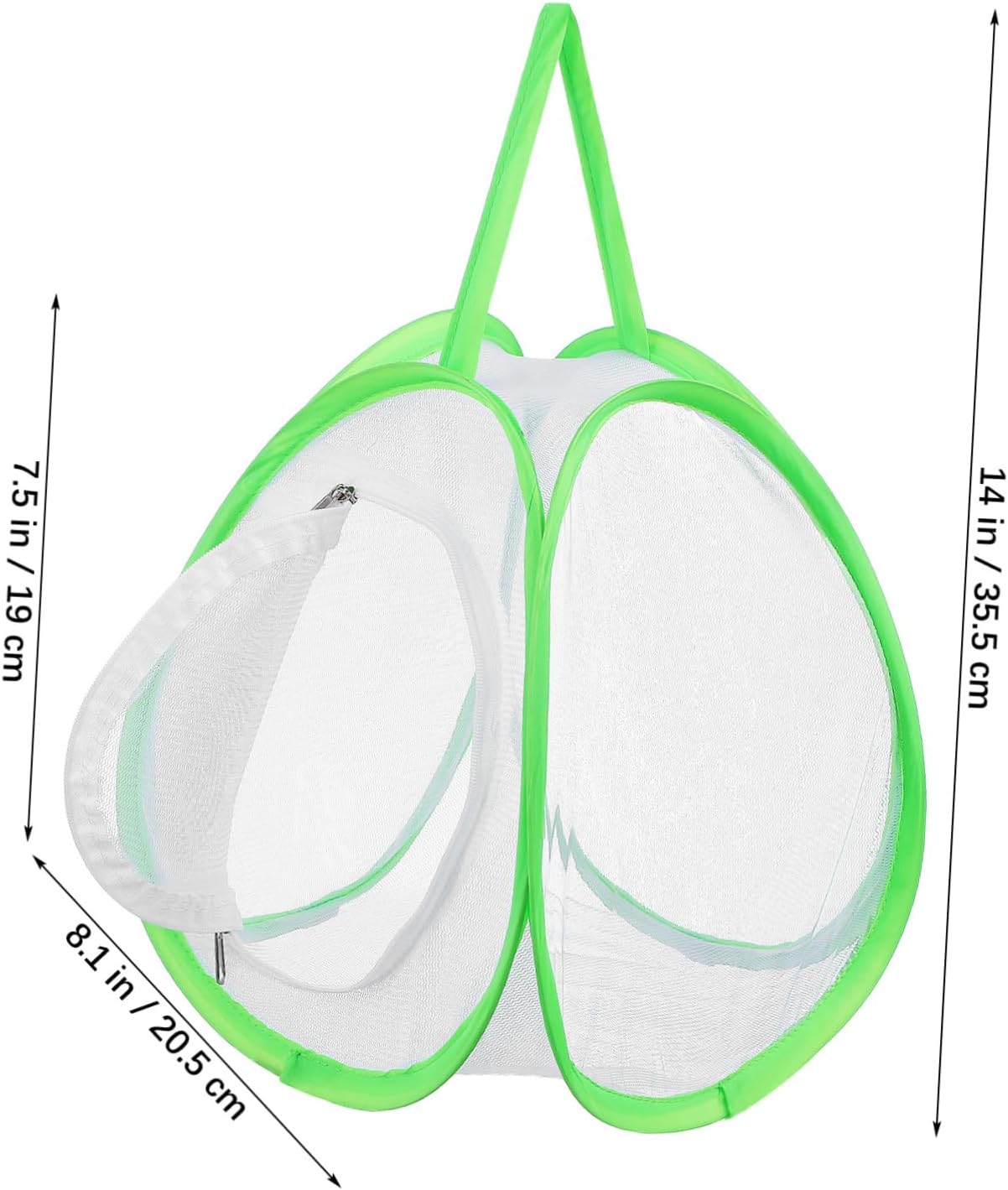 2pcs Portable Mesh Butterfly Habitat Cage Large Capacity Soft Mesh Easy Observation