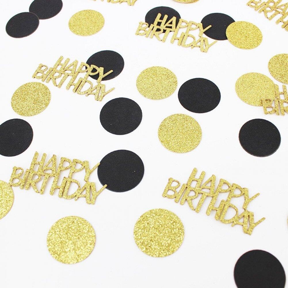 GoldRock Glitter Happy Birthday confetti-tafeldecoratie, kleurrijk, groot, 100 x regenboogkleuren, strooidecoratie, luchtslangen, verjaardagsdecoratie, tafel, man en vrouw GoldRock Glitter Happy Birthday confetti-tafeldecoratie, kleurrijk, groot, 100 x regenboogkleuren, strooidecoratie, luchtslangen, verjaardagsdecoratie, tafel, man en vrouw