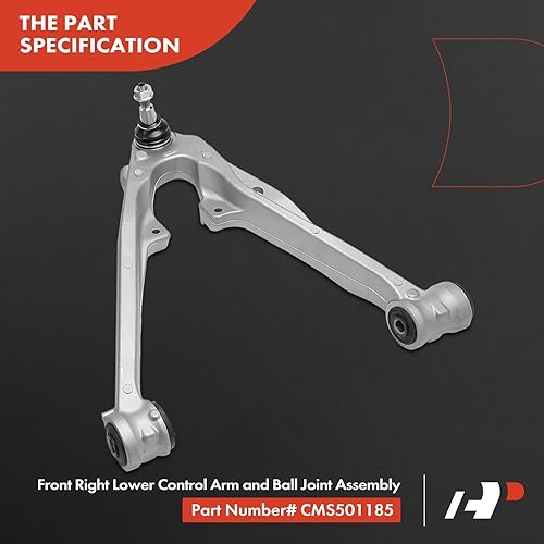 Miniatura 5 de A-Premium Juego de 10, brazo de control superior inferior, barra estabilizadora, extremo de barra de acoplamiento interior exterior, compatible con