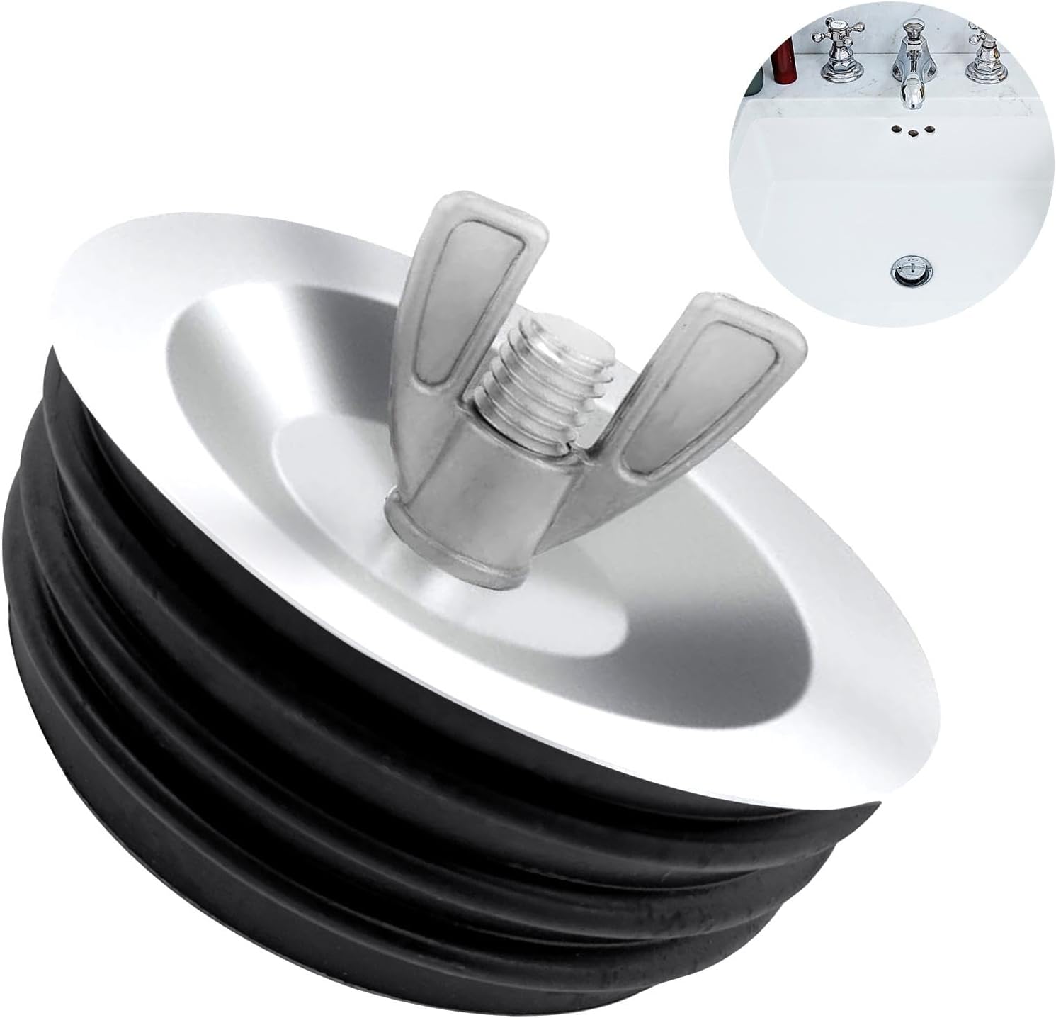 3 Inch Sewer Cleanout Cap,Mechanical Test Plug Practical Expansion Pipe Plug Heavy Duty Drain Cap for Most Pipes Sink Pools