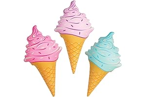 Rhode Island Novelty: Three Colossal 36 Inch Inflatable Ice Cream Cones for Enchanting Summer Celebrations
