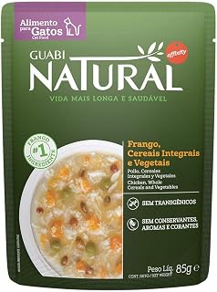 GUABI NATURAL SACHÊ GATO CASTRADO FRANGO CEREAIS 85g