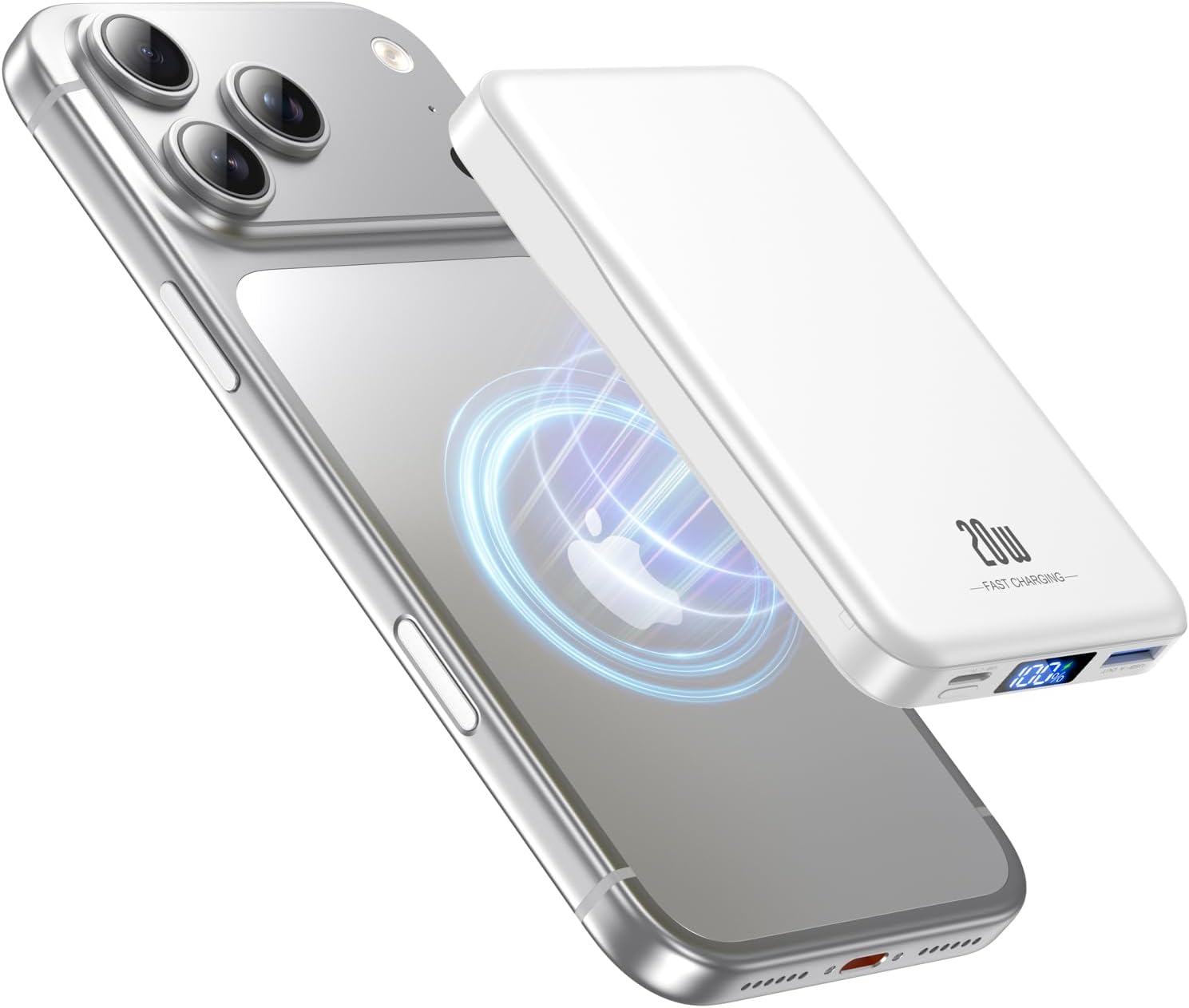 Magnetic Portable Charger, 10000mAh for Magsafe Battery Pack, 20W Fast Charging Power Bank, Travel Essential of Wireless Charger Compatible with iPhone 17/16/15/14/13/12 Pro/Max/Air/Plus Series