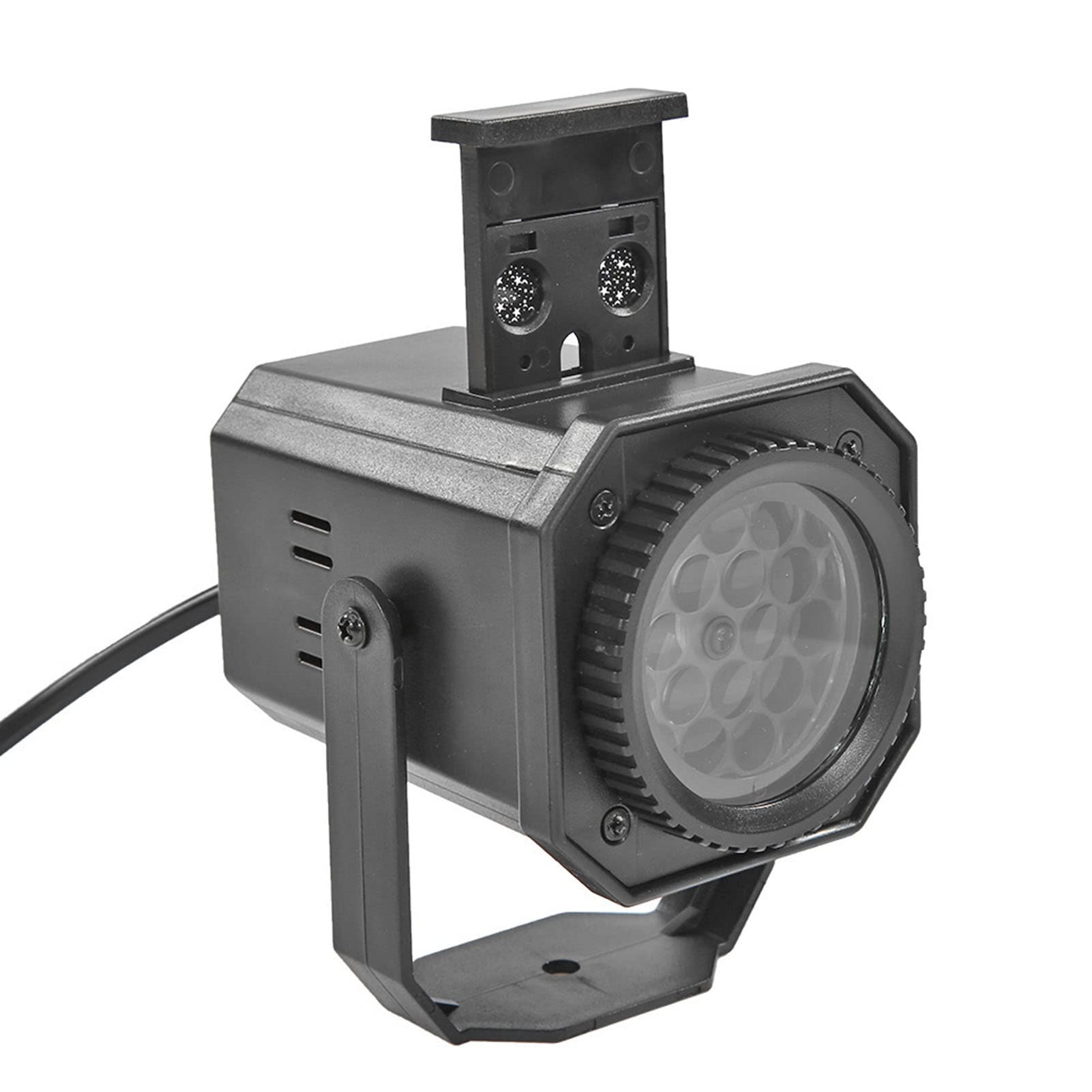 Świąteczna lampa projektora na zewnątrz z 6 slajdami, 8W LED IP65 Wodoodporny projektor wewnętrzny 12V na Halloween Święto Dziękczynienia Świąteczne przyjęcie urodzinowe (kolor: czarny, rozmiar: 4 szt