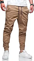 Calça Masculina Jogger Com Punho Camuflada Elástico Confortável