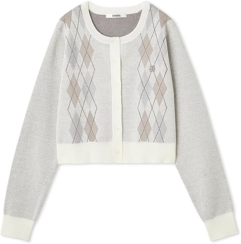 Amazon.co.jp: アーガイルカーデ SWNT254289IVRF : ファッション