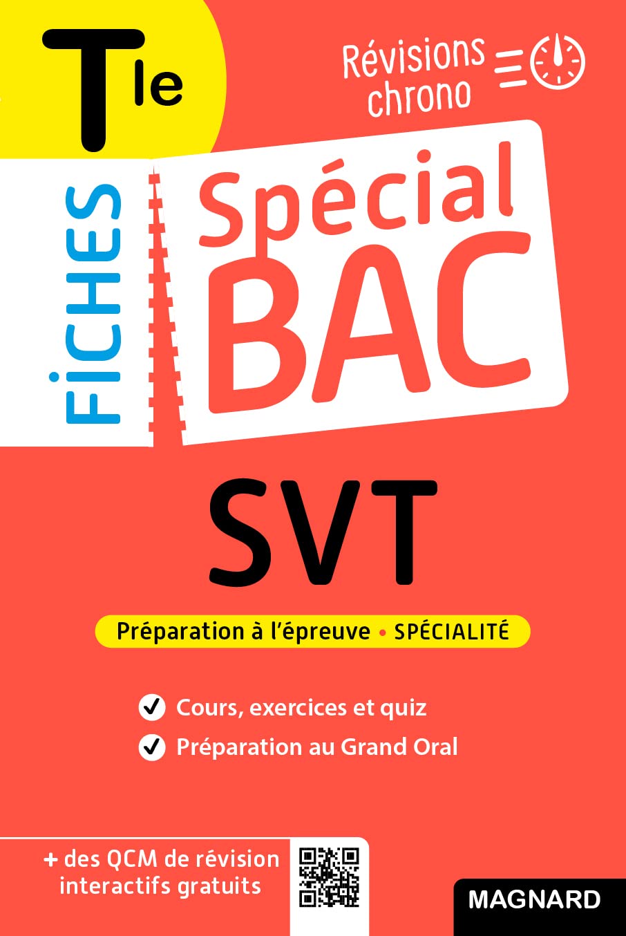 Spécial Bac Fiches SVT Tle Bac 2025: Tout le programme en 59 fiches, cours ultra-visuel, schémas-bilans, exercices, quiz et Grand oral