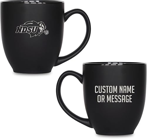 Miniatura 139 de Rico Industries NCAA Primary - Taza personalizada de 15 onzas, color negro mate, para bebidas calientes o frías Nebraska Cornhuskers