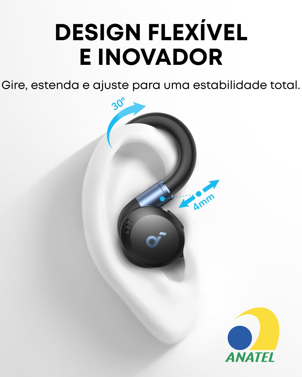 イヤホン ANKER SOUNDCORE Sport X20 soundcore Sport X20 da Anker, Fone de Ouvido Bluetooth 5.3 Sem Fio