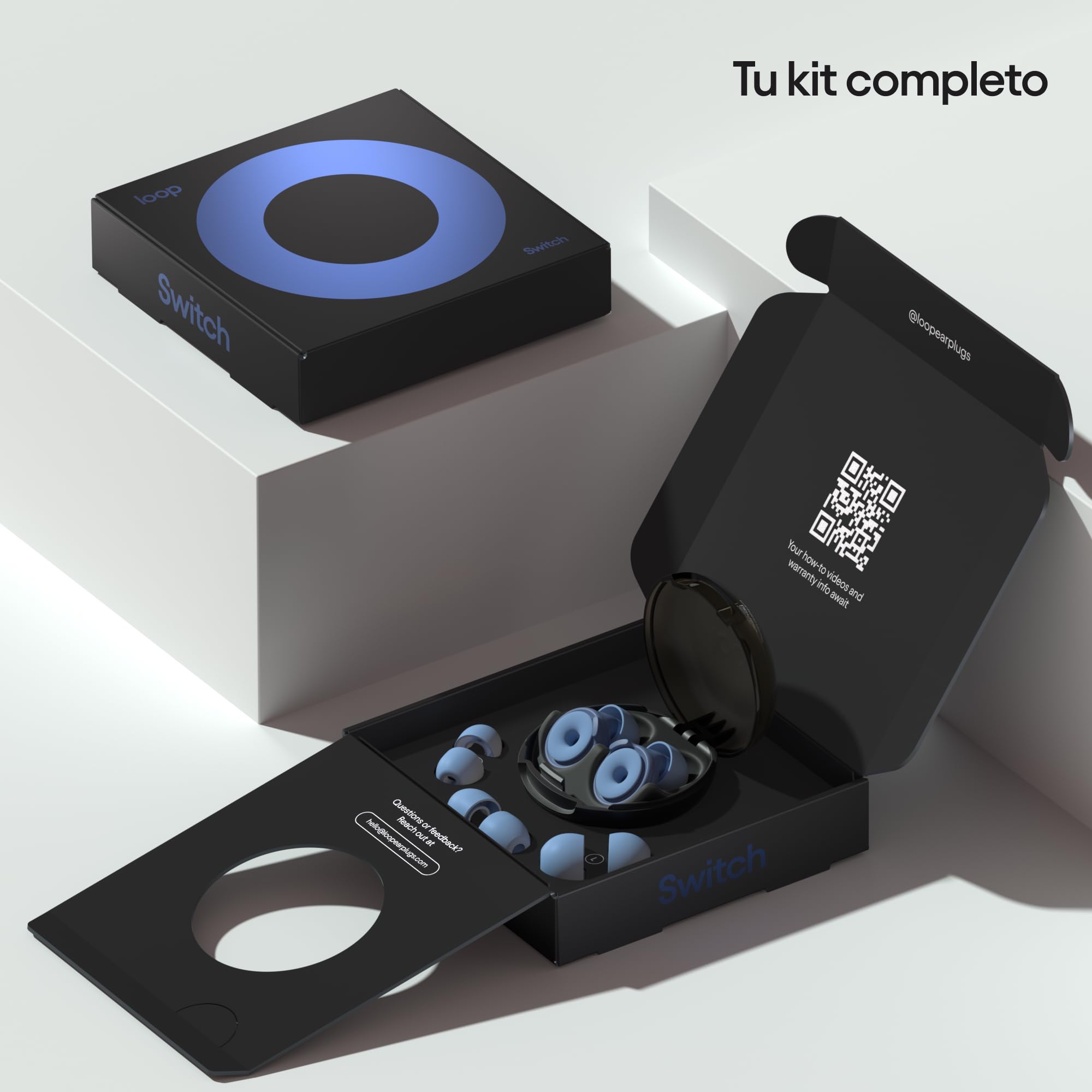 Tapones Loop Switch - Tapones antirruido con varios modos | Protección auditiva pasiva ajustable para la concentración, viajes, socialización y sensibilidad al ruido | Protección auditiva reutilizable