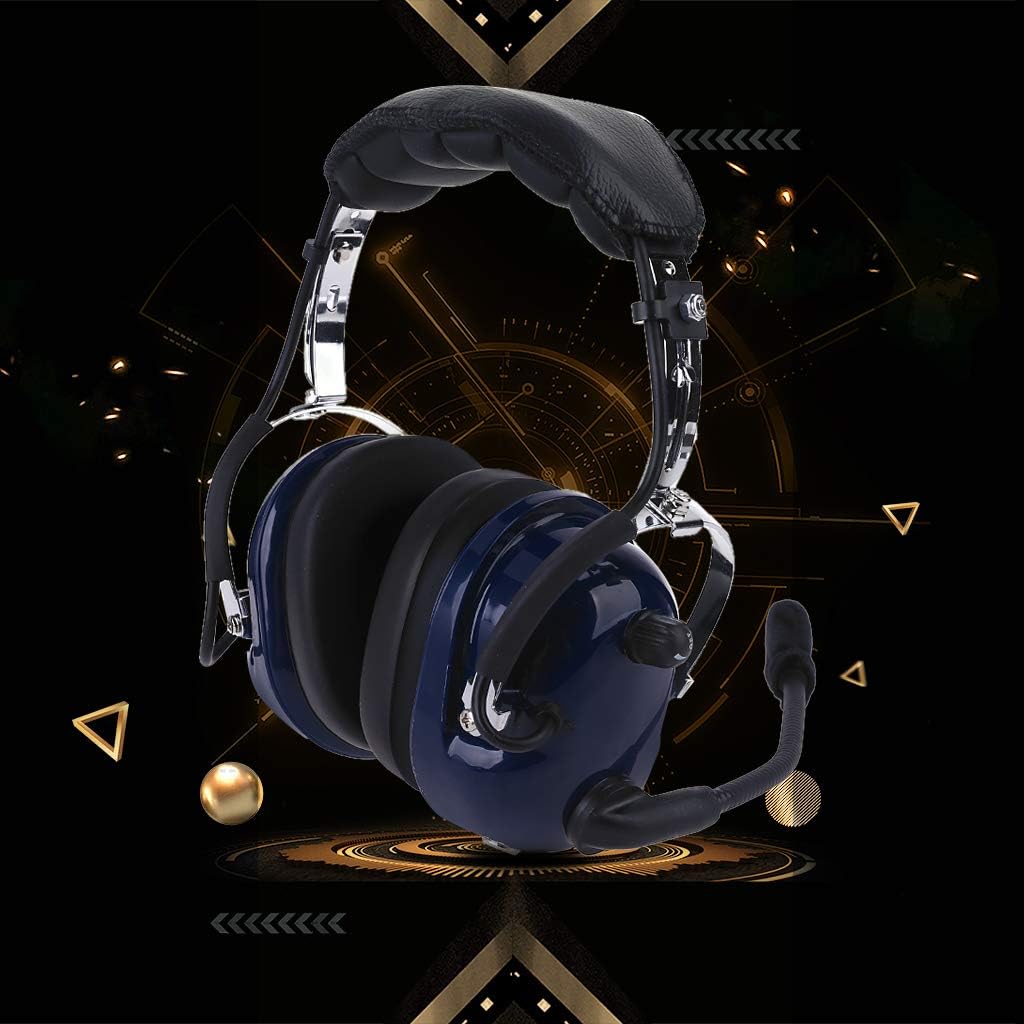 RA200 Aviation Pilot Headset Stereo Mono Switch MP3 Music Input Noise Reduction