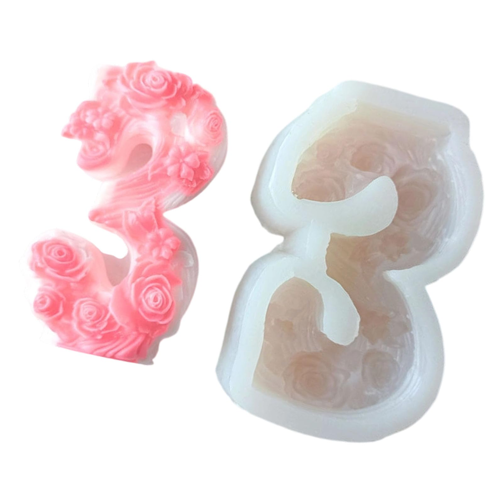 Jazuaiao Silicone Number Materials for Personalize Party Decorations Easy Demolding Silicone Number Cake