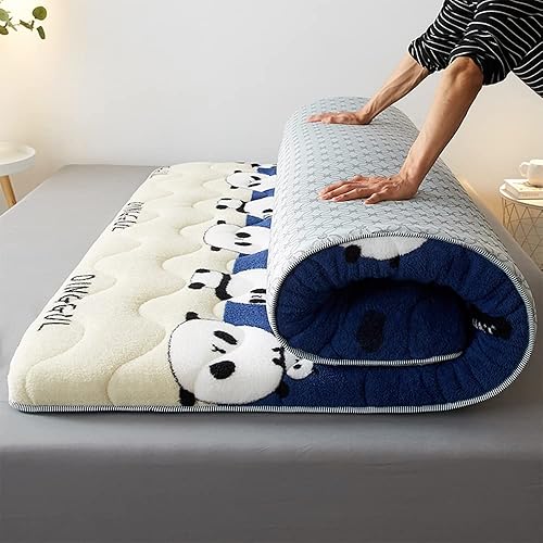 Miniatura 9 de KKCD Colchón futón japonés Tatami colchón plegable para suelo cama de suelo colchón doble individual japonés colchón para el hogar dormitorio viajes