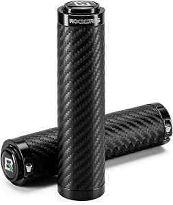 ROCKBROS Bike Handlebar Grips Double Lock-on Ergonomic Non-Slip Rubber Hand Grip for MTB BMX Mountain Bike Scooter